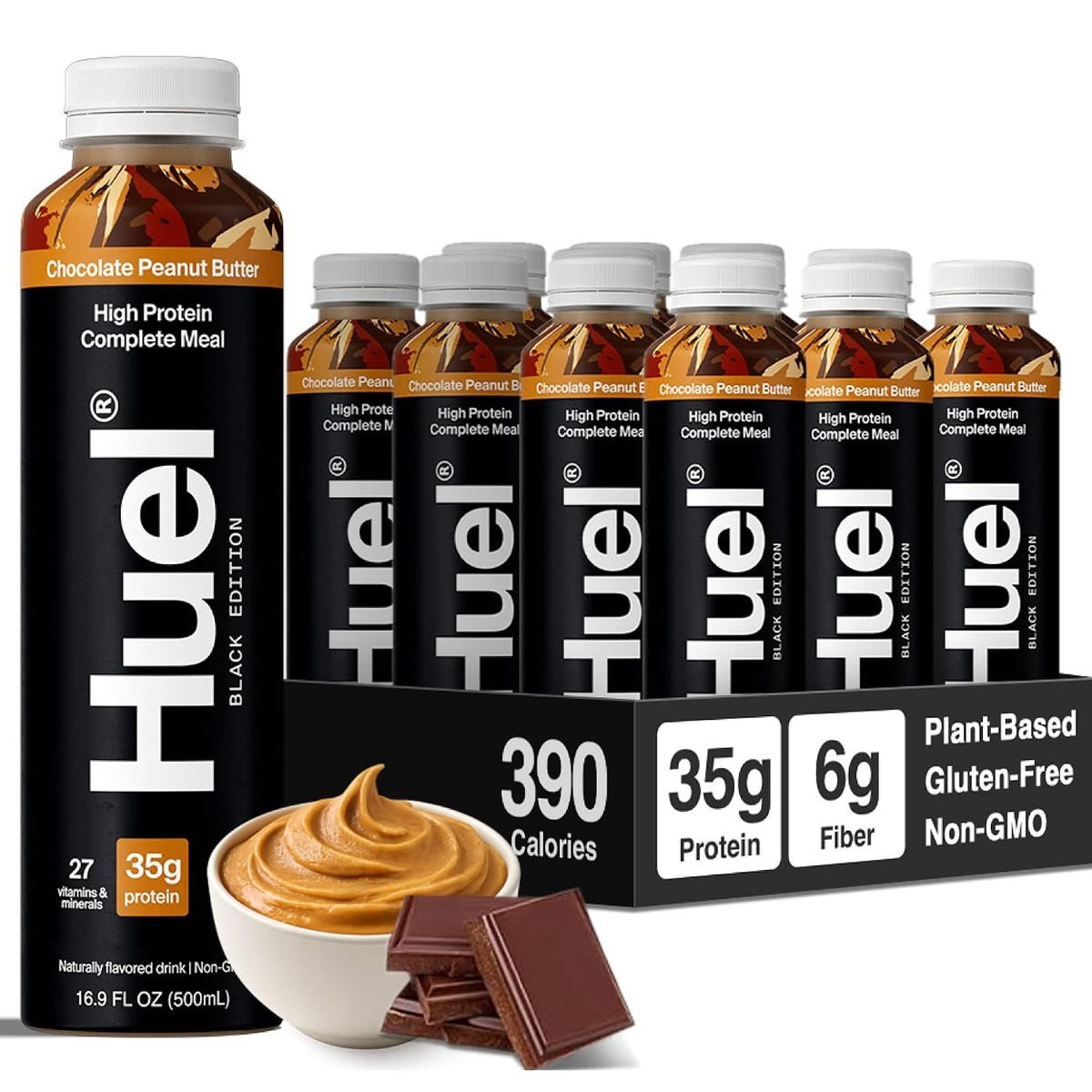 Huel Black Edition Ready-to-Drink | Meal Replacement Protein Shake | Vegan